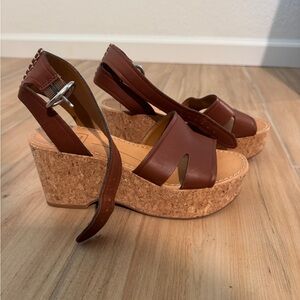 Dolce Vita Cork Platform Sandals